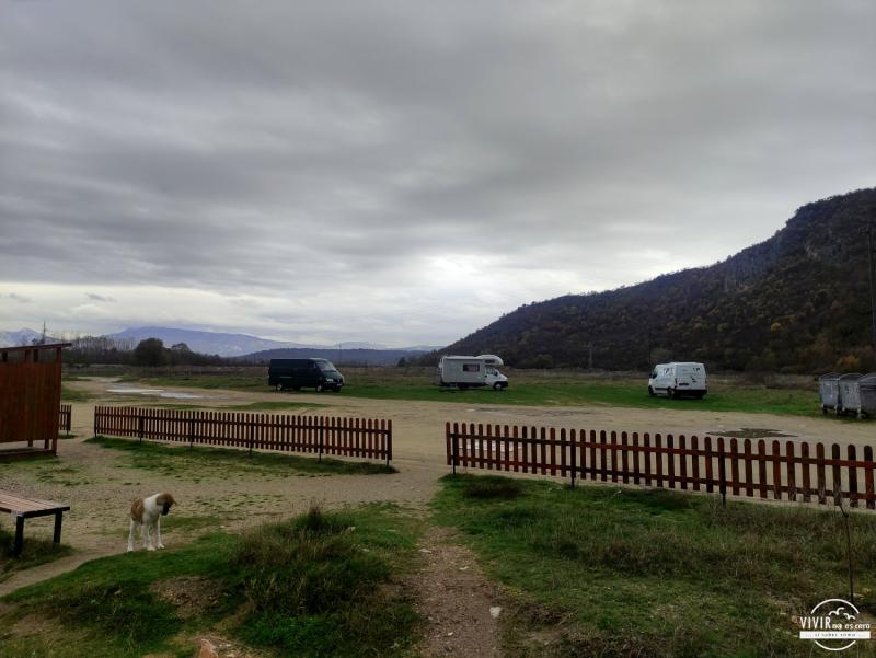 Parking termas Rúpite en furgoneta camper o autocaravana