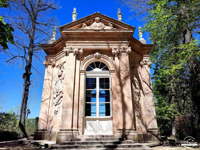 Jardines la Granja de San Ildefonso: pérgola fuente de la Cascada Nueva (Segovia)