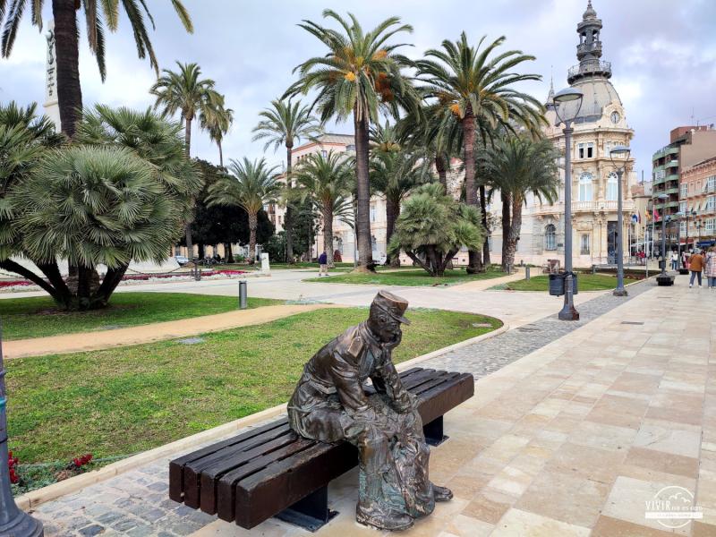 Cartagena: escultura del soldado de reemplazo