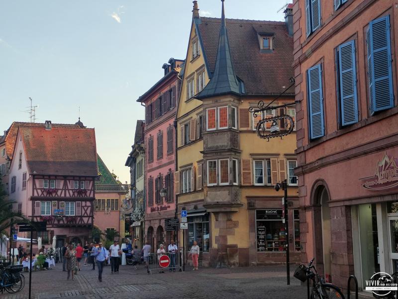 Casas alsacianas en el casco histórico de Colmar (Francia)