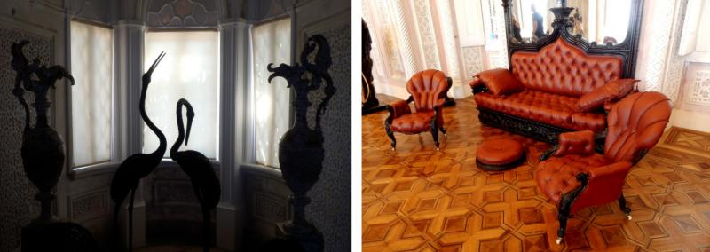 Decoración interior del Palacio da Pena en Sintra (Lisboa)