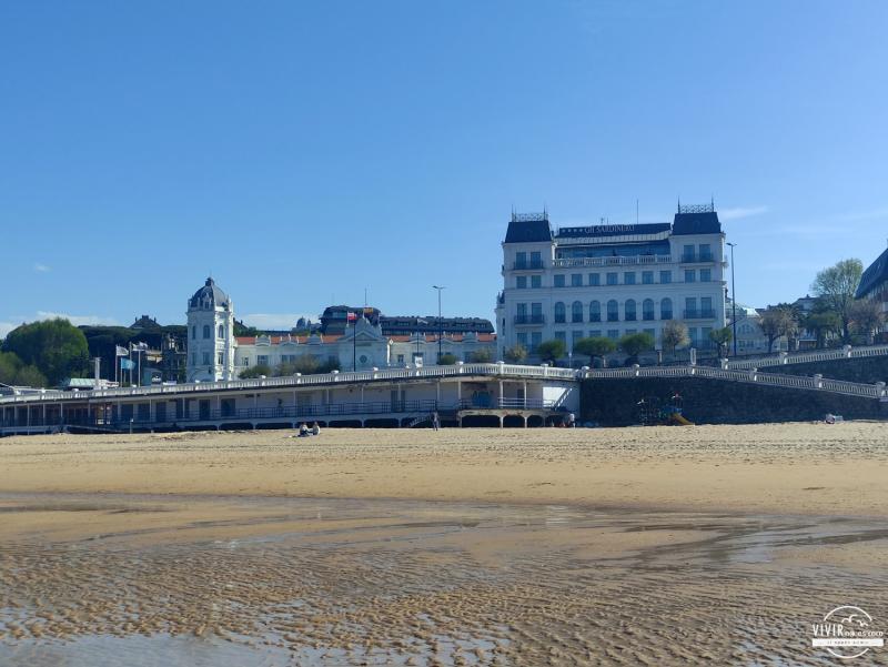 El Casino desde la Playa del Sardinero (Santander, Cantabria)