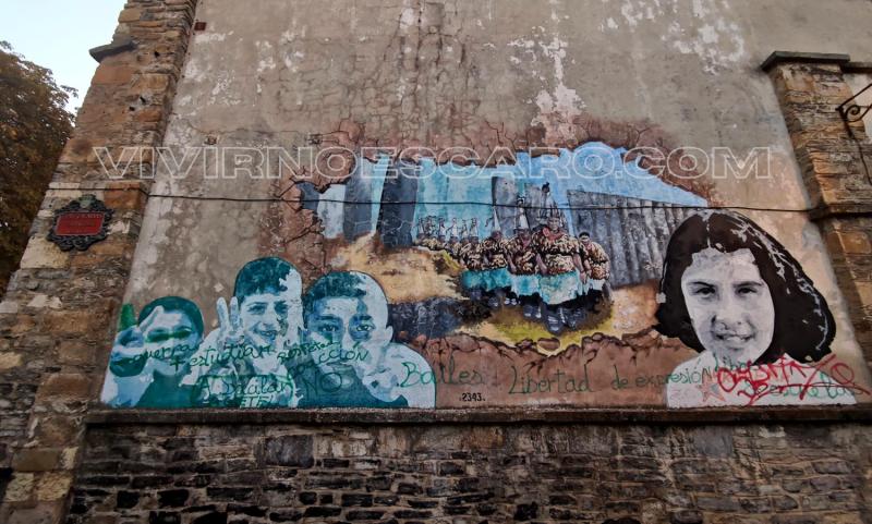 Grafiti mural en Vitoria-Gasteiz