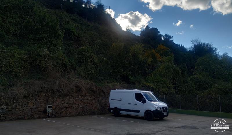 Pernoctando en furgoneta camper en el área de Sueras (Castellón)