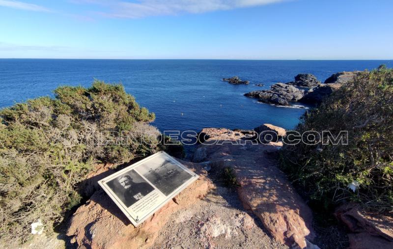 Placa homenaje Vicente Buigues - naufragio Cabo de Palos
