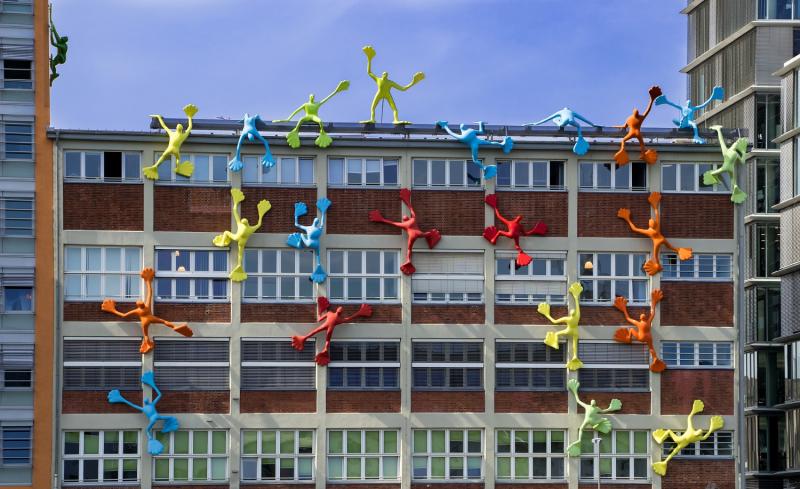 Edificio Roggendorf-Haus en el Puerto de Dusseldorf