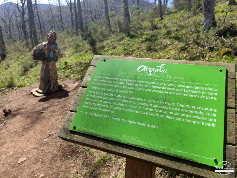 Arquetu en la Senda Mitológica del Monte Hozarco (Cantabria)