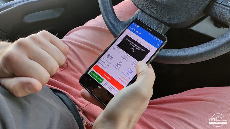 Interfaz app Car Scanner para la detección de errores mecánicos y electrónicos