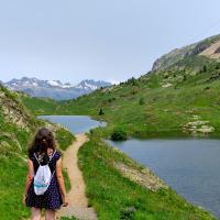 Lago Bessons en los Alpes d'Huez (Francia)