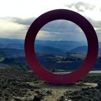 Anillo rojo en Volterra (La Toscana, Italia)