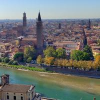 Verona desde el Mirador Castel San Pietro (Italia)
