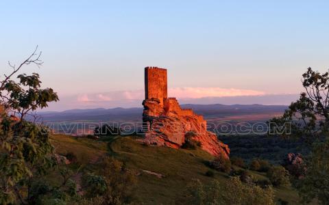 Castillo de Zafra al atardecer