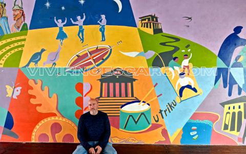 Mural Mutriku: pueblo bonito del País Vasco