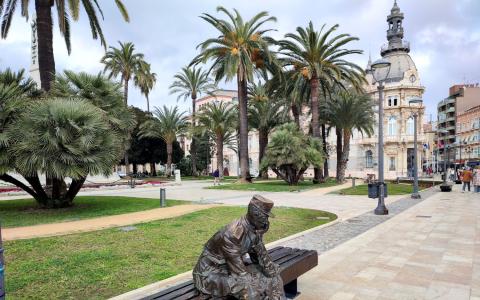 Cartagena: escultura del soldado de reemplazo