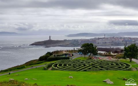 La Torre de Hércules desde el Monte San Pedro (A Coruña)