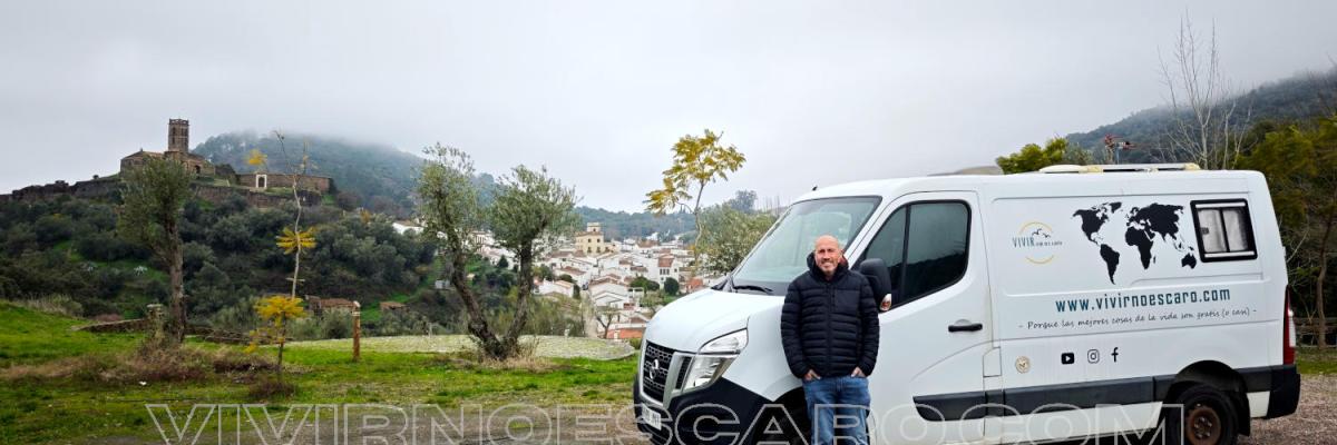 Almonaster la Real en camper o autocaravana