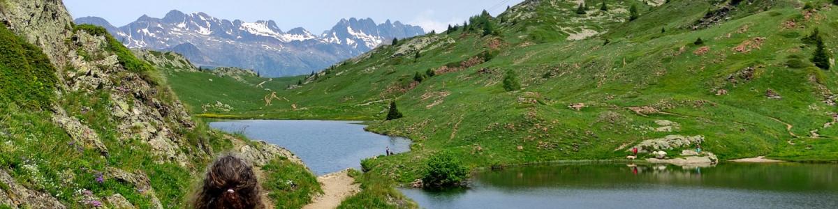 Lago Bessons en los Alpes d'Huez (Francia)